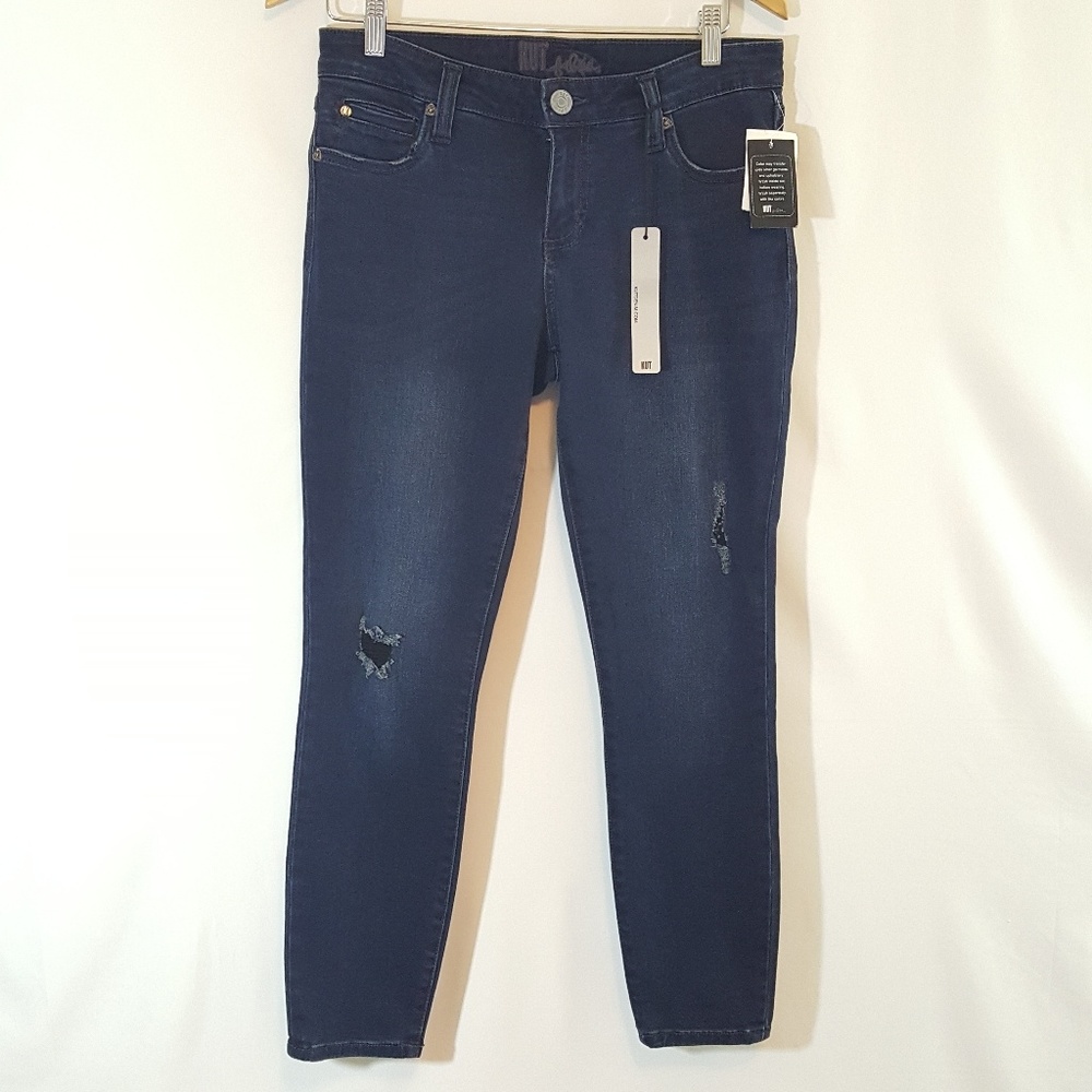 KUT from The Kloth distressed skinny jeans stretch